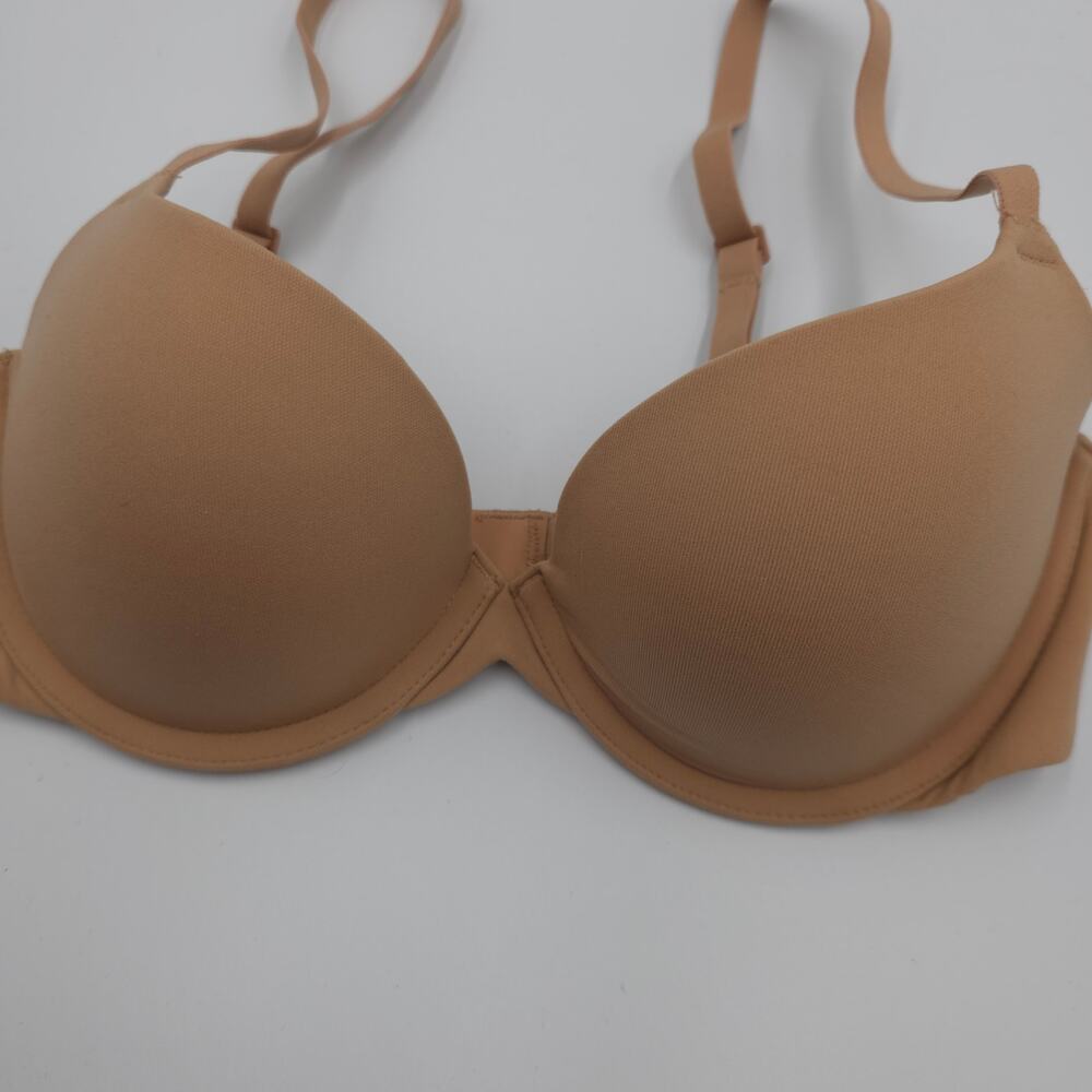 Skims Fits Everybody T Shirt Demi Bra in Tan Size 32B - Picture 3 of 6